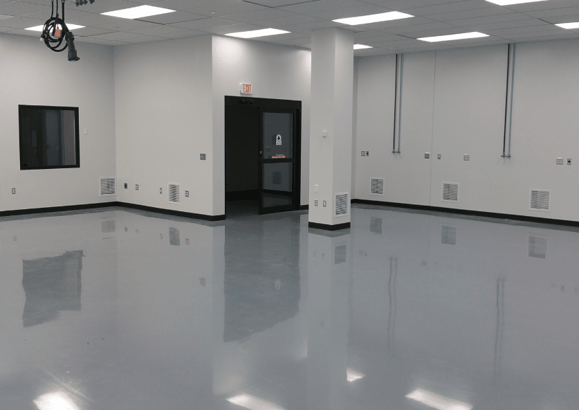 Clean room epoxy flooring